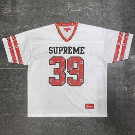 Supreme 25ss Bandana Baseball Jersey SIZE-XL シュプリーム バンダナベースボールジャージー メッシュ半袖Tシャツ 南堀江店【中古】
