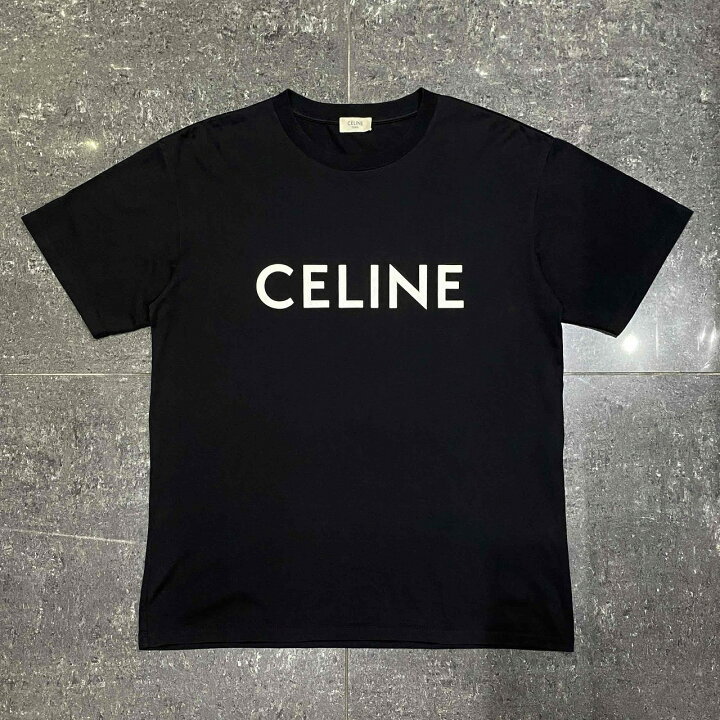 楽天市場】CELINE LOOSE FIT LOGO PRINT T-SHIRT SIZE-XS 2X681671Q  