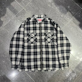 Supreme 25aw Thermal Lined Zip Up Flannel Shirt SIZE-L シュプリーム サーマルラインドジップアップフランネルシャツ ジャケット 南堀江店【中古】