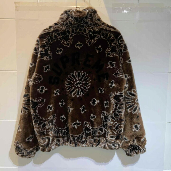 楽天市場】Supreme 21aw Bandana Faux Fur Bomber Jacket Lサイズ 