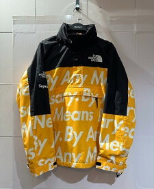 SUPREME 15aw THE NORTH FACE MOUTAIN PULLOVER JACKET Mサイズ イエロー シュプリーム ザノースフェイス マウンテンプルオーバージャケット 南堀江店【中古】