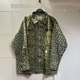 WTAPS 21ss JUNGLE 01 LS/COTTON .TWILL.CAMO Lサイズ 211WVDT-SHM02 ダブルタップス ジャングルシャツジャケット レオパード柄 南堀江店【中古】