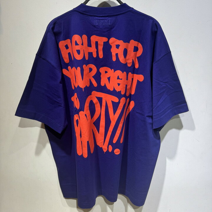 楽天市場】VETEMENTS PARTY ANARCHY T-SHIRT SIZE-S UA65TR170N 