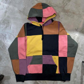 Supreme 17aw Patchwork Hooded Sweatshirt Mサイズ シュプリーム パッチワーク フーデッドスウェットシャツ パーカー 心斎橋店【中古】