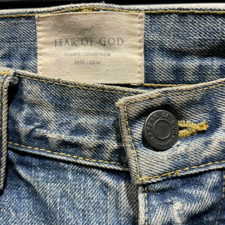 楽天市場】FEAR OF GOD 4TH SELVEDGE DENIM VINTAGE フィアオブゴッド 