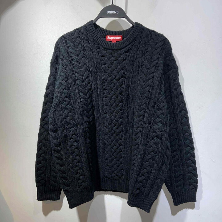 楽天市場】Supreme 23aw Applique Cable Knit Sweater Size-S 
