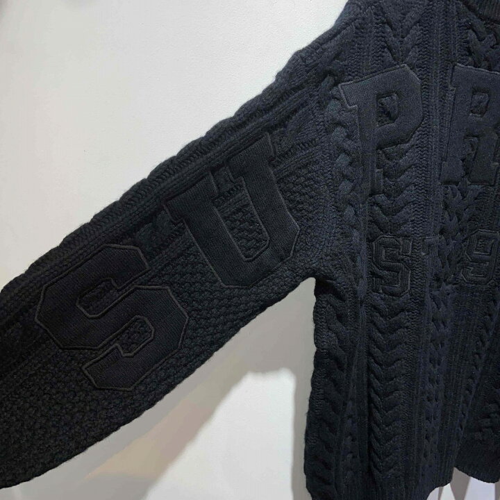 楽天市場】Supreme 23aw Applique Cable Knit Sweater Size-S 