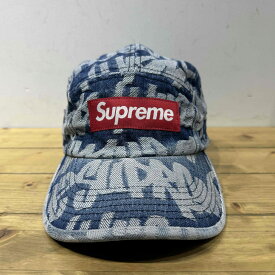SUPREME 22ss Fat Tip Jacquard Denim Camp Cap シュプリーム ファットティップジャガードデニムキャンプキャップ 心斎橋店【中古】
