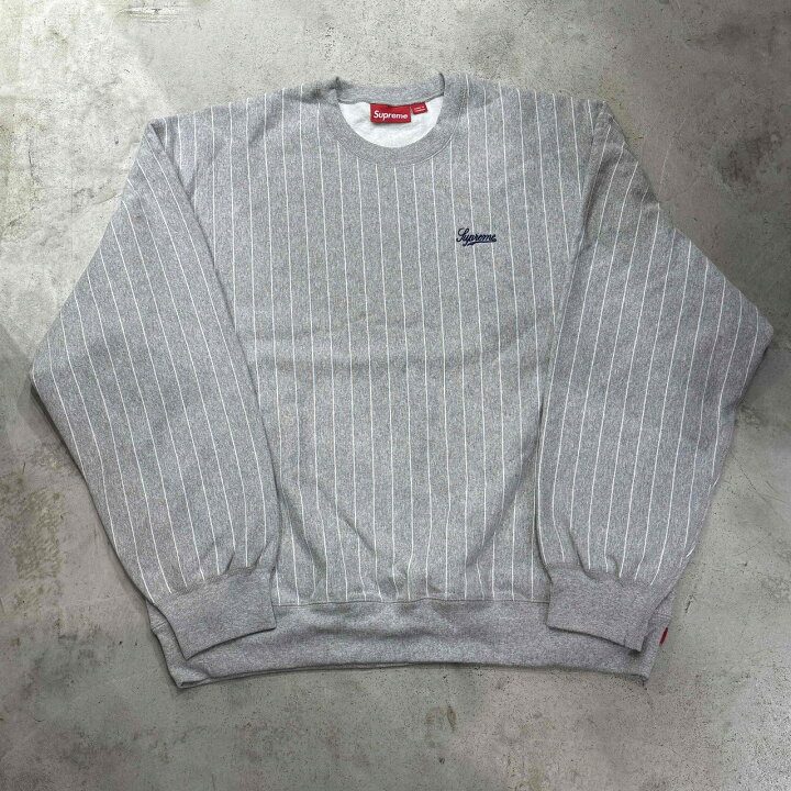 楽天市場】Supreme 24ss Pinstripe Crewneck XLサイズ シュプリーム 