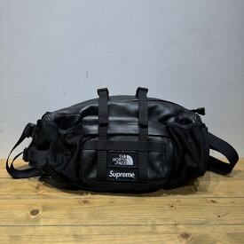 SUPREME x THE NORTH FACE 18aw Leather Mountain Waist Bag "Black" シュプリーム ノースフェイス レザー ウエスト バッグ 心斎橋店【中古】