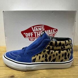 Supreme 17ss Vans Sk8 Mid "Velvet Leopard Royal" 27.5cm VN0A347UOPK シュプリーム バンズ スケート ミッド ベルベット レオパー ロイヤル スニーカー 南堀江店【中古】