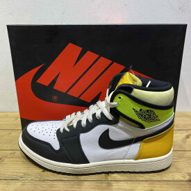 NIKE 21ss AIR JORDAN 1 RETRO HIGH OG 26.0cm 555088-118 ナイキ エアージョーダン1 レトロ ハイ ボルト ゴールド 心斎橋店【中古】