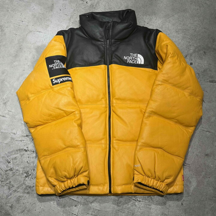 楽天市場】SUPREME x THE NORTH FACE 17aw LEATHER NUPTSE JACKET Size 