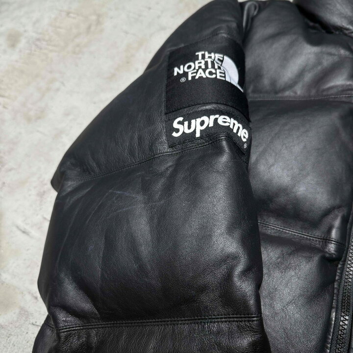 楽天市場】SUPREME x THE NORTH FACE 17aw LEATHER NUPTSE JACKET Size 