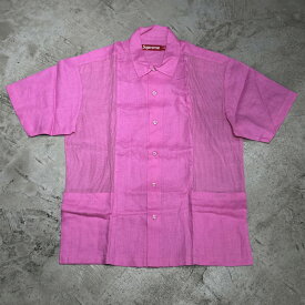 Supreme 24ss Mesh Panel Linen S/S Shirt Sサイズ シュプリーム メッシュパネルリネン 半袖シャツ 心斎橋店【中古】