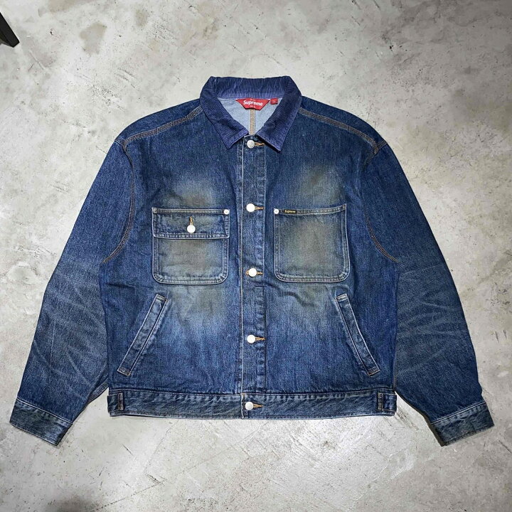 楽天市場】Supreme 25aw Distressed Selvedge Trucker Jacket Washed 