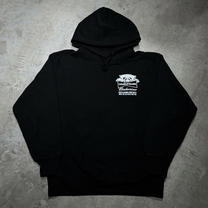 楽天市場】WASTED YOUTH BUDWEISER HOODIE SIZE-L ウェイステッド 