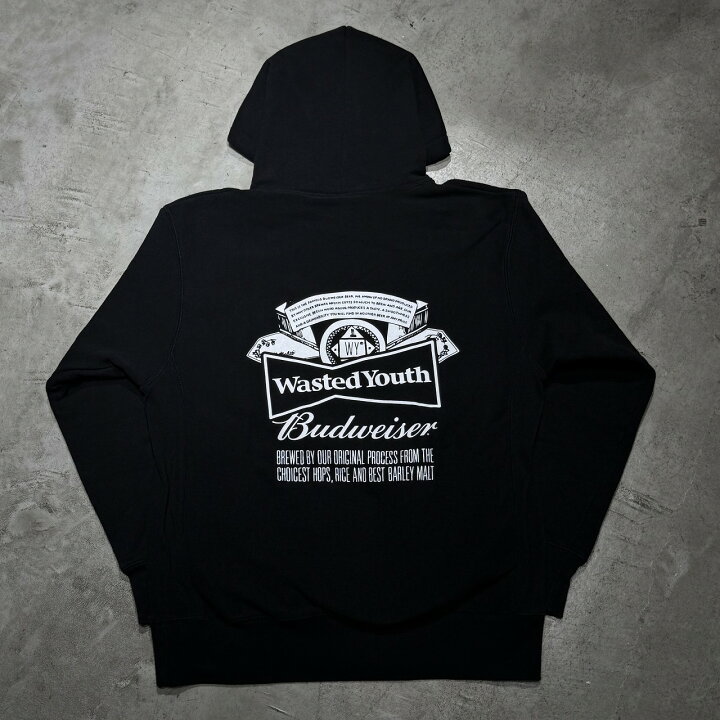 楽天市場】WASTED YOUTH BUDWEISER HOODIE SIZE-L ウェイステッド 