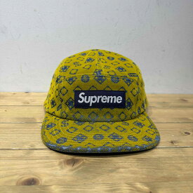 Supreme 24aw Flocked Denim Camp Cap "Mustard" シュプリーム フロックド デニム キャンプ キャップ 心斎橋店【中古】