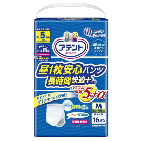 大王製紙 アテント 昼1枚安心パンツ長時間快適プラス M / 773892 16枚