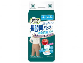 日本製紙クレシア 肌ケア アクティ 長時間パンツ消臭抗菌プラス / 89037 M-L 16枚×4袋セット/ケース販売 まとめ買い 業務用