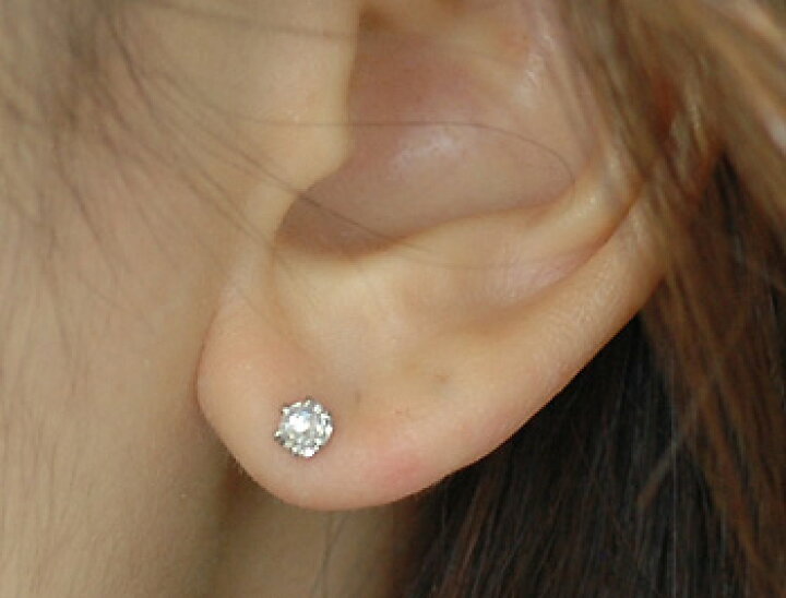 楽天市場】プラチナ900 ローズカットダイヤモンドピアス 3.0mm 