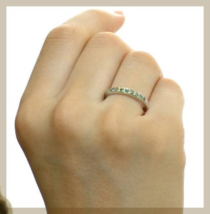 楽天市場】K18 18金 リング グリーンダイヤモンドリング 0.18ct  
