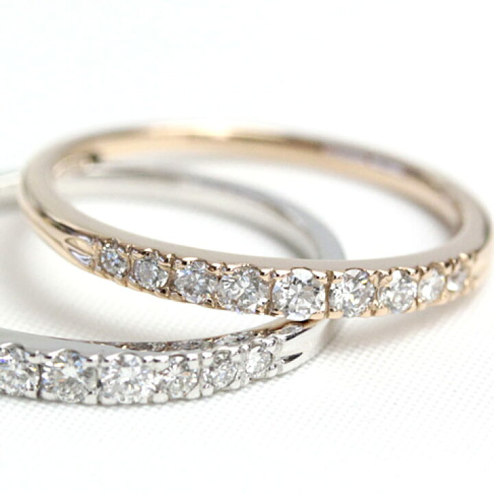 楽天市場】K18 ダイヤモンド エタニティリング 0.16ct グラデーション  