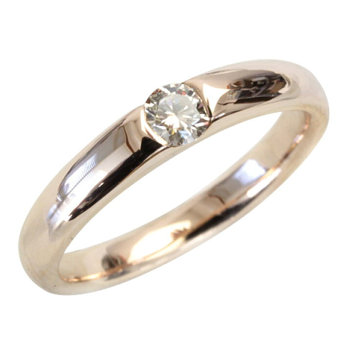 楽天市場】K18 ダイヤモンド リング 0.15ct シャンパンカラー ブラウン 