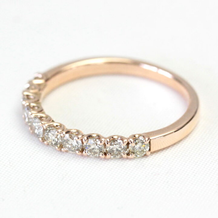 楽天市場】ダイヤモンド エタニティリング 0.5ct 10石 K10 シャンパン 
