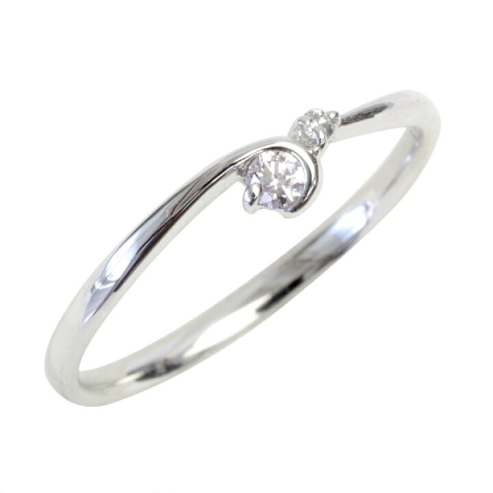 楽天市場】プラチナ ピンクダイヤモンド リング 0.05ct/0.01ct 天然 