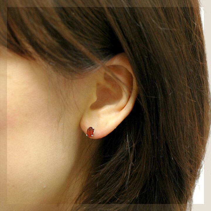 楽天市場】K18 アンデシンピアス 4.0mm×6.0mm : ジュエリーエクセレンテ 