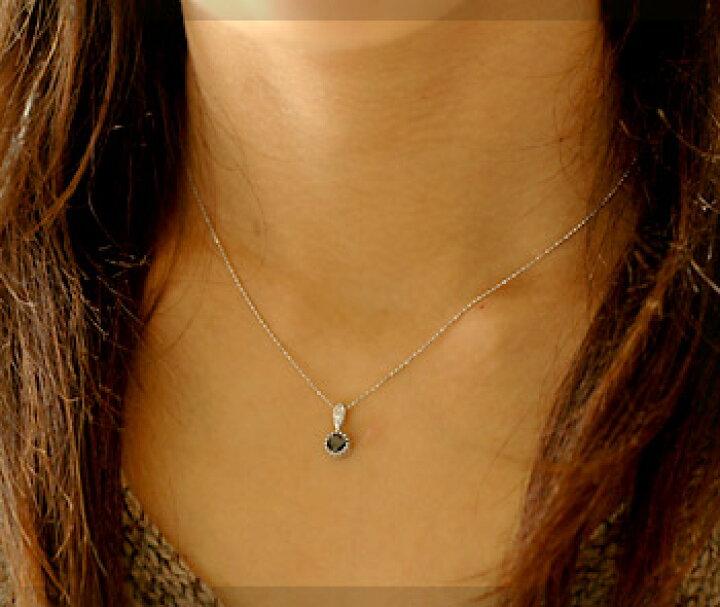 楽天市場】K18 ブラックダイヤモンド 0.5ct ダイヤモンド ペンダント 