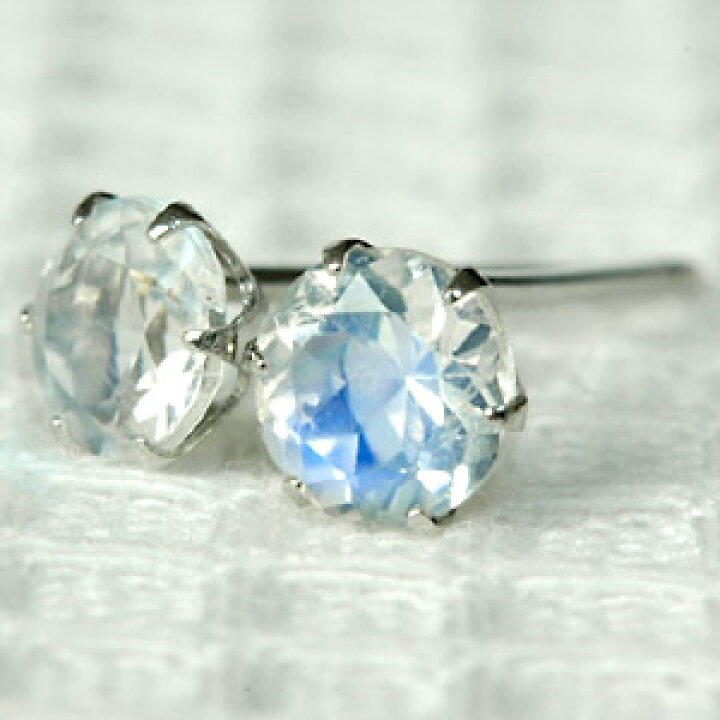 楽天市場】プラチナ900 ロイヤルブルームーン ピアス 4.0mm 