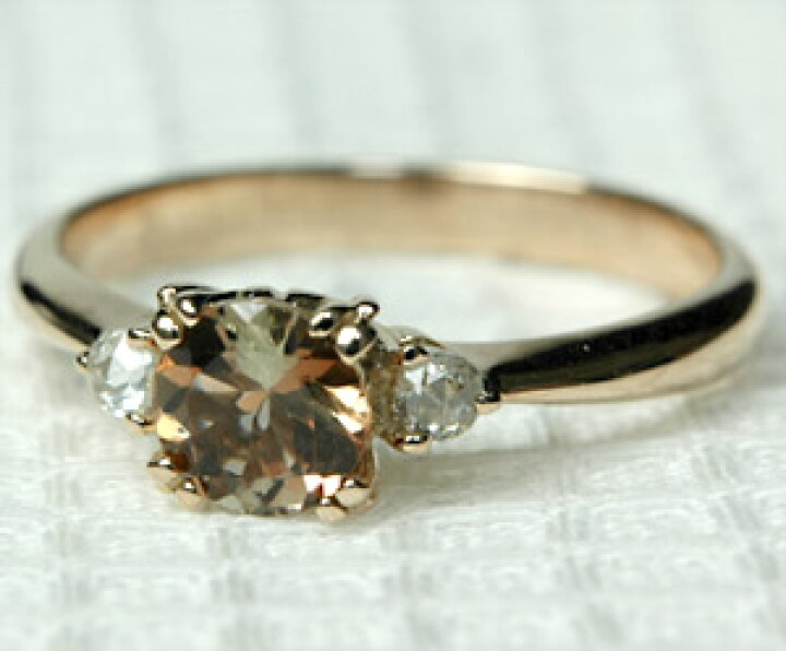 楽天市場】アンダリュサイト 5.0mm ×ローズカット ダイヤリング K18 18  