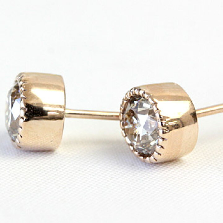 楽天市場】ダイヤモンド ピアス シャンパンブラウン ダイヤピアス1.0ct 