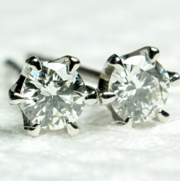 楽天市場】プラチナ ダイヤモンド ピアス 0.2ct 輝きが自慢！ Pt900  