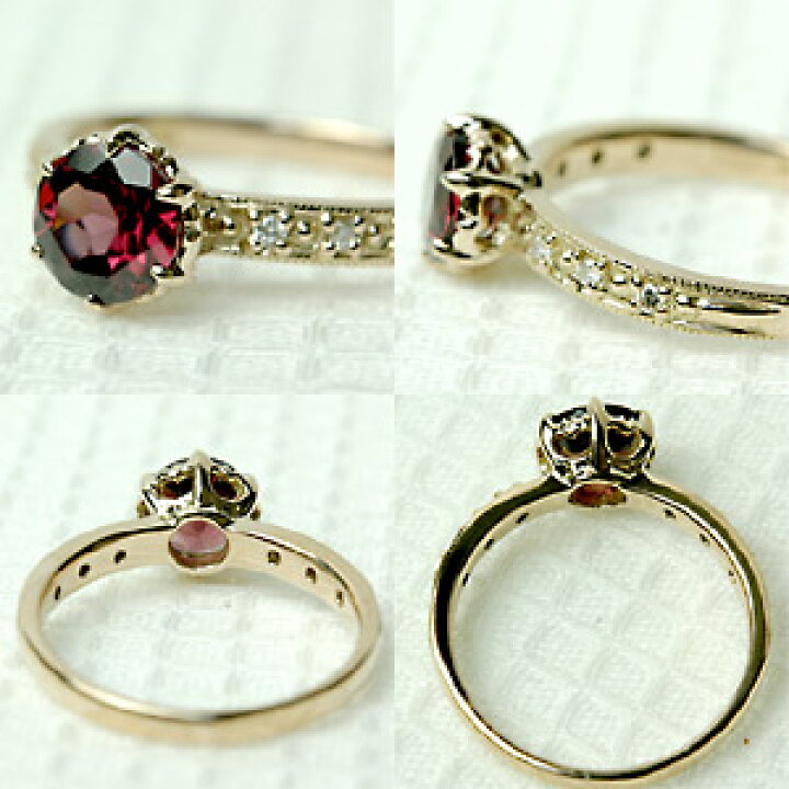 楽天市場】ロードライトガーネット × ダイヤモンド リング  