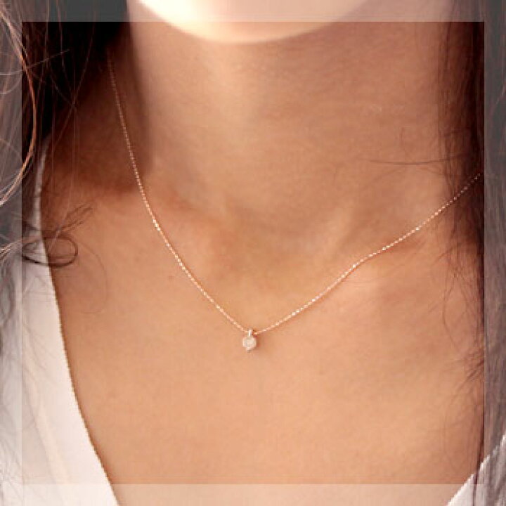 楽天市場】K18 シャンパンカラー ブラウンダイヤ ネックレス 0.2ct 一  