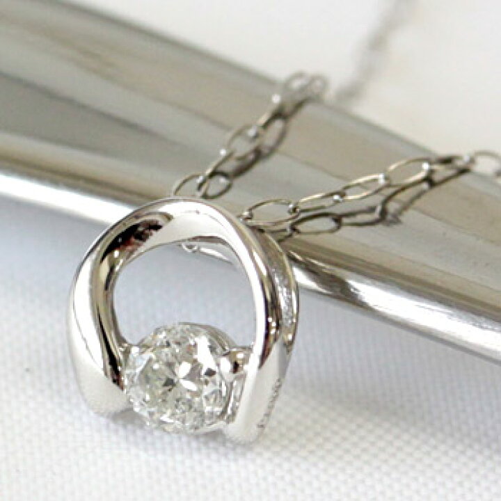 楽天市場】プラチナダイヤモンド ペンダント ネックレス 0.1ct pt900 