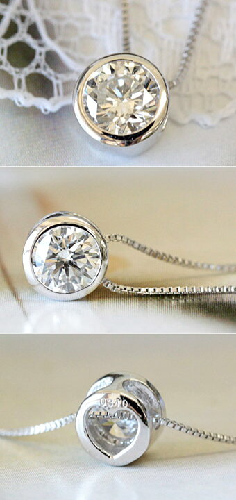 楽天市場】K18 ベゼルセッティング ダイヤモンド 0.3ct ハート  