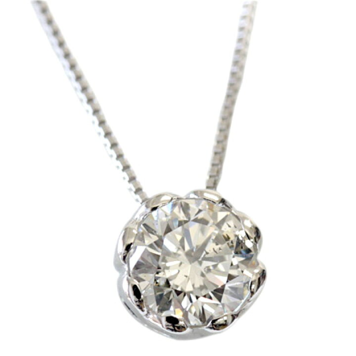 楽天市場】K18 ダイヤモンド 0.5ct フラワー×ハート ペンダント ダイヤ 