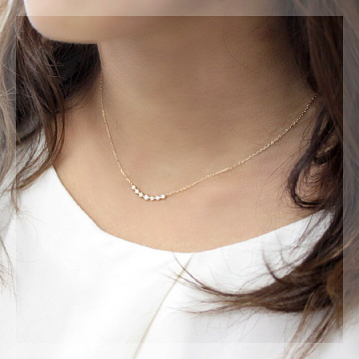 楽天市場】K18 H&C ダイヤモンド ラインネックレス 0.25ct 