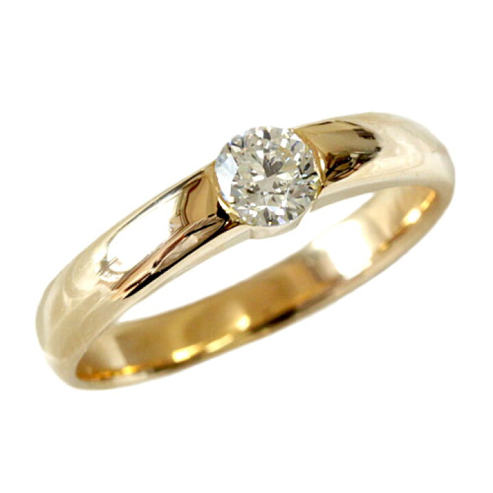 楽天市場】K18 ダイヤモンド リング 0.3ct 18金 ゴールド 贅沢な輝き  