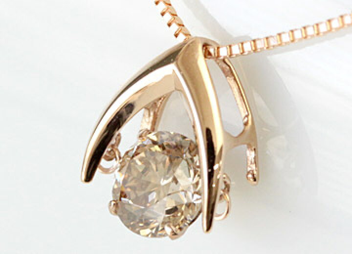 楽天市場】K18 揺れる ダイヤモンド ネックレス 0.7ct ダンシング 