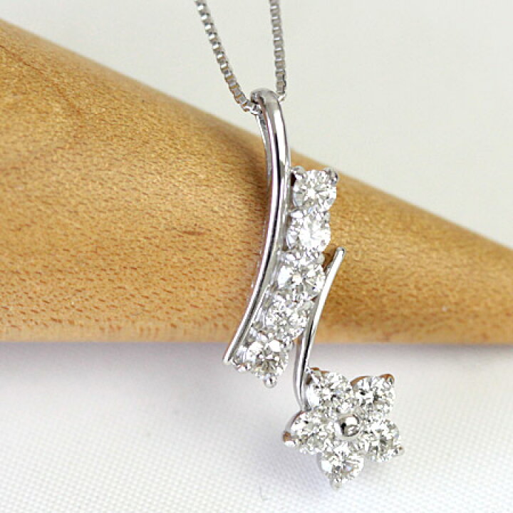 楽天市場】K18 ダイヤモンド ネックレス 0.5ct 10石 スイートテン 