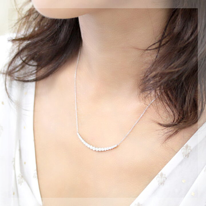楽天市場】Pt900 H&C ダイヤモンド ラインネックレス 1ct  