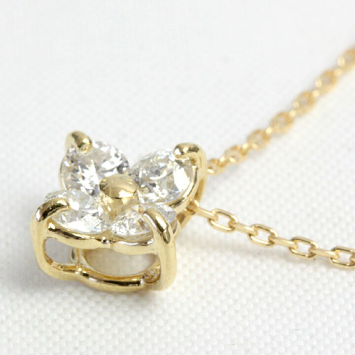楽天市場】K18 H＆C ダイヤモンド 0.22ct ペンダント ネックレス【第三 