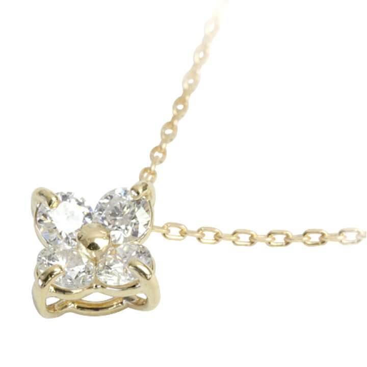 楽天市場】K18 H＆C ダイヤモンド 0.22ct ペンダント ネックレス【第三 