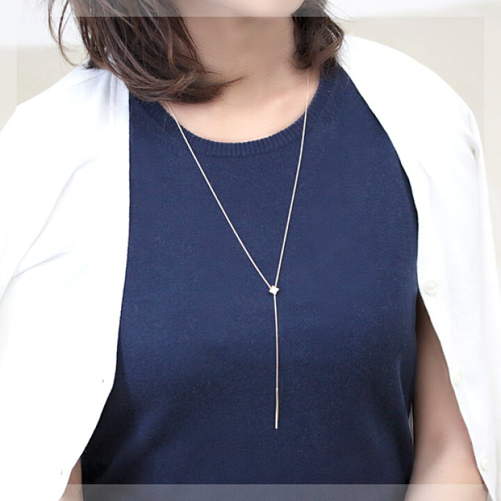 楽天市場】K18 ネックレス ロングネックレス 70cm ダイヤモンド 